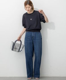 23区 L 【洗える】オータムメタリック ラメ ニットT