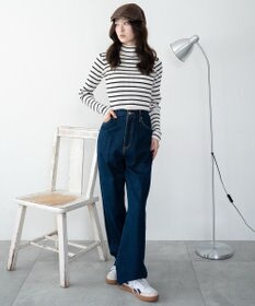 WEGO 【2025年秋冬新作】リブハイネックショートニット