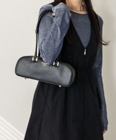 INTER-CHAUSSURES 【CHRISTIAN VILLA】レザーワイドスモールショルダーバッグ