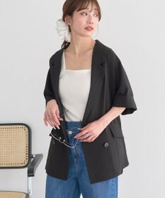 earth music&ecology 【セットアップ対応】リネンライクダブルジャケット