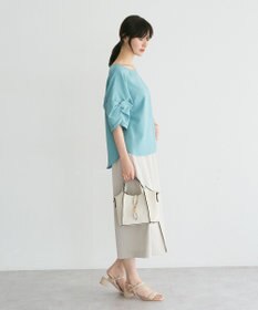 YECCA VECCA ハシゴレースタックスリーブブラウス