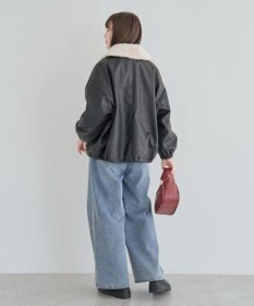 Green Parks ・ＥＬＥＮＣＡＲＥ　ＤＵＥフェイクレザーＺＩＰブルゾ