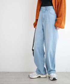 WEGO ルーズストレートデニムパンツ