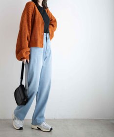 WEGO ルーズストレートデニムパンツ