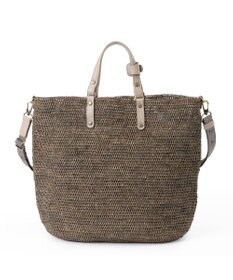 IBIZA ラフィア　2WAYバッグ（草木染め）