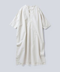 WHITE MAILS COTTON PAPER COMPACT POPLIN KAFTAN ドレス