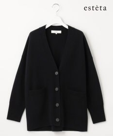 23区 【エステータ】エアリースパンウール カーディガン