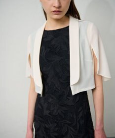 GRACE CONTINENTAL ケープスリーブシアージャケット