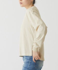caqu caqu x good on short sleeve pocket tee サイドスリット入りL/S tee