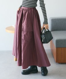 CRAFT STANDARD BOUTIQUE ナイロンワークギャザースカート