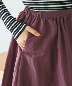 CRAFT STANDARD BOUTIQUE ナイロンワークギャザースカート