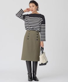 23区 L 【洗える】BUGIS シングルジャージー ボーダー カットソー