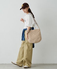 russet スリム2WAYトートバッグ <ナイロンラフィア>(CE-1717-WEB)