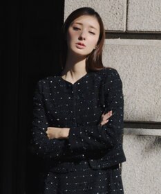 TOCCA 【宮本茉由さん着用】FLOWER HIDE AND SEEK ジャケット ブラック系