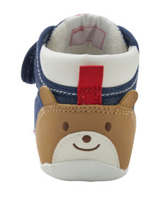 MIKI HOUSE HOT BISCUITS 【11.5-13.5cm】 かかと顔ドン デニム ファーストベビーシューズ