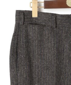 J.PRESS MEN 【J.PRESS ORIGINALS】Lambs Tweed New Piped Stem Slacks / Big Back Belt / Japan Made