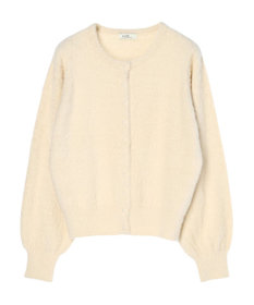 earth music&ecology ミニシャギーパールボタンカーディガン