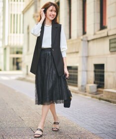 ANY SIS 【洗える】フラワーモイスチャー ニット