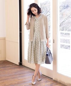 Tiaclasse 【洗える】華やかに着こなせる花柄ワンピース