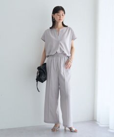 YECCA VECCA 【マシンウォッシャブル】サラサラスキッパーブラウス