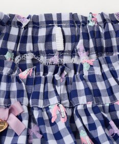 ANY KIDS ギンガム 発泡プリント スカート