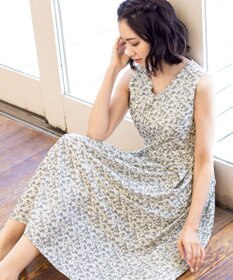 Tiaclasse 【洗える】華やかに着こなせる花柄ワンピース