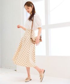 Feroux フリルディテール パフスリーブ ブラウス