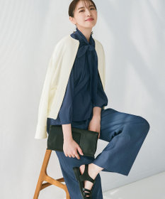 自由区 L 【セットアップ対応・洗える】ドレープツイルワイド パンツ