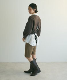 Green Parks ａ．バックレースアップスウェット