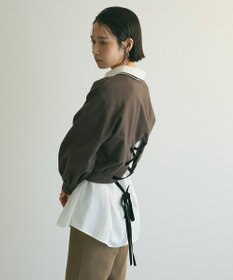 Green Parks ａ．バックレースアップスウェット