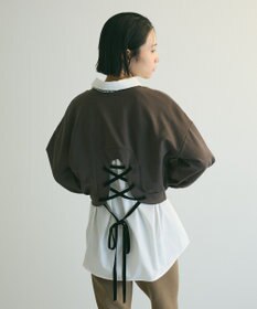 Green Parks ａ．バックレースアップスウェット