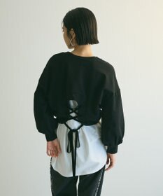 Green Parks ａ．バックレースアップスウェット