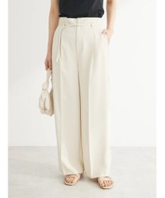 Green Parks きれいシルエットパンツ（ベルト付きとろみワイド）