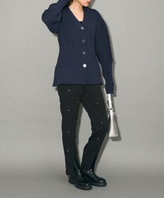 Green Parks リブニットカーディガン