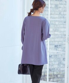 Tiaclasse 【洗える】プリーツパフ袖チュニックブラウス