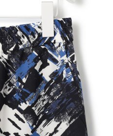 ICB L 【洗える】 ブラッシュプリント ワイドパンツ