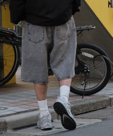 WEGO イージーバギーデニムショーツ