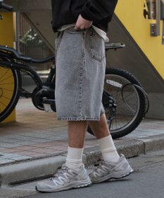 WEGO イージーバギーデニムショーツ