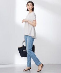 J.PRESS LADIES 【洗える・接触冷感】プレーティングジャージー フレア カットソー