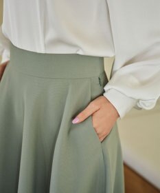 #Newans 【シワになりにくい】〈花乃まりあさんコラボ〉サーキュラースカート