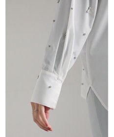 Te chichi ビジューデザインシャツ《2025winter catalog item》