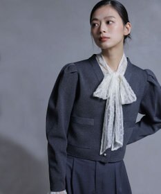 組曲 S 【組曲×setsuko sagittaire】kinakoスポンディッシュ ニットジャケット