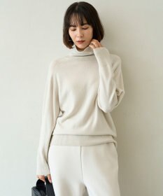 UNFILO カシミヤビスコース ニットタートル