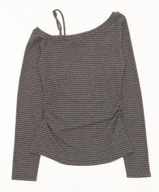 WEGO チョーカー付きボーダーロゴトップ