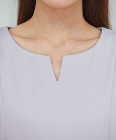 Tiaclasse 【洗える】プリーツパフ袖チュニックブラウス