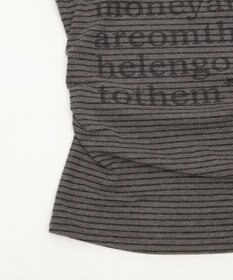 WEGO チョーカー付きボーダーロゴトップ