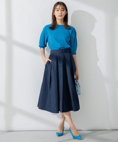 組曲 カラータフタベルト付き スカート