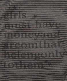 WEGO チョーカー付きボーダーロゴトップ