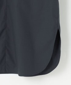 #Newans 【シワになりにくい/洗濯機可能】ラウンドフリルバンドカラーシャツ