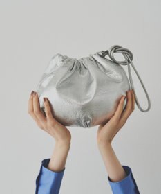 russet レザー巾着4WAYショルダーバッグ(CE-1454)